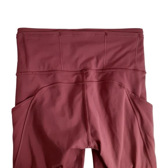 Lululemon Fast and Free High Rise Tight 7/8 Non Reflective 7 Pocket Full Women 2 - Picture 3 of 9